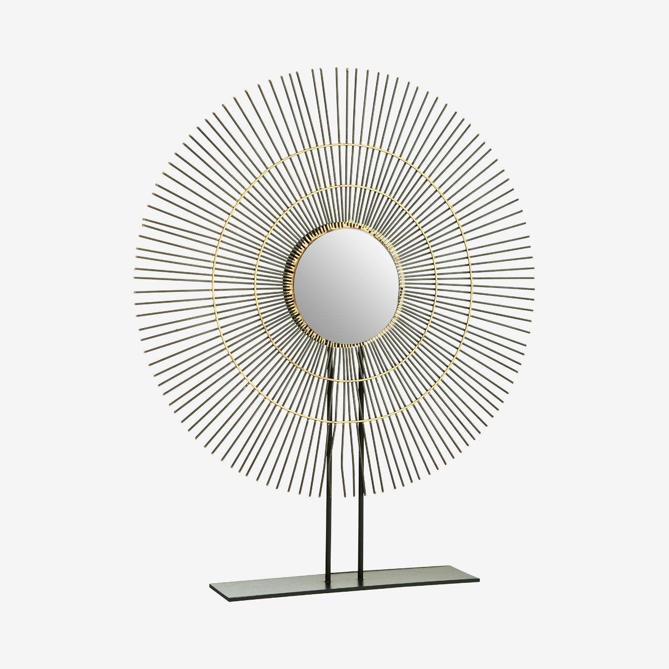 Mirano Quill Sculpture - Black / White - Iron by Fifty Five South