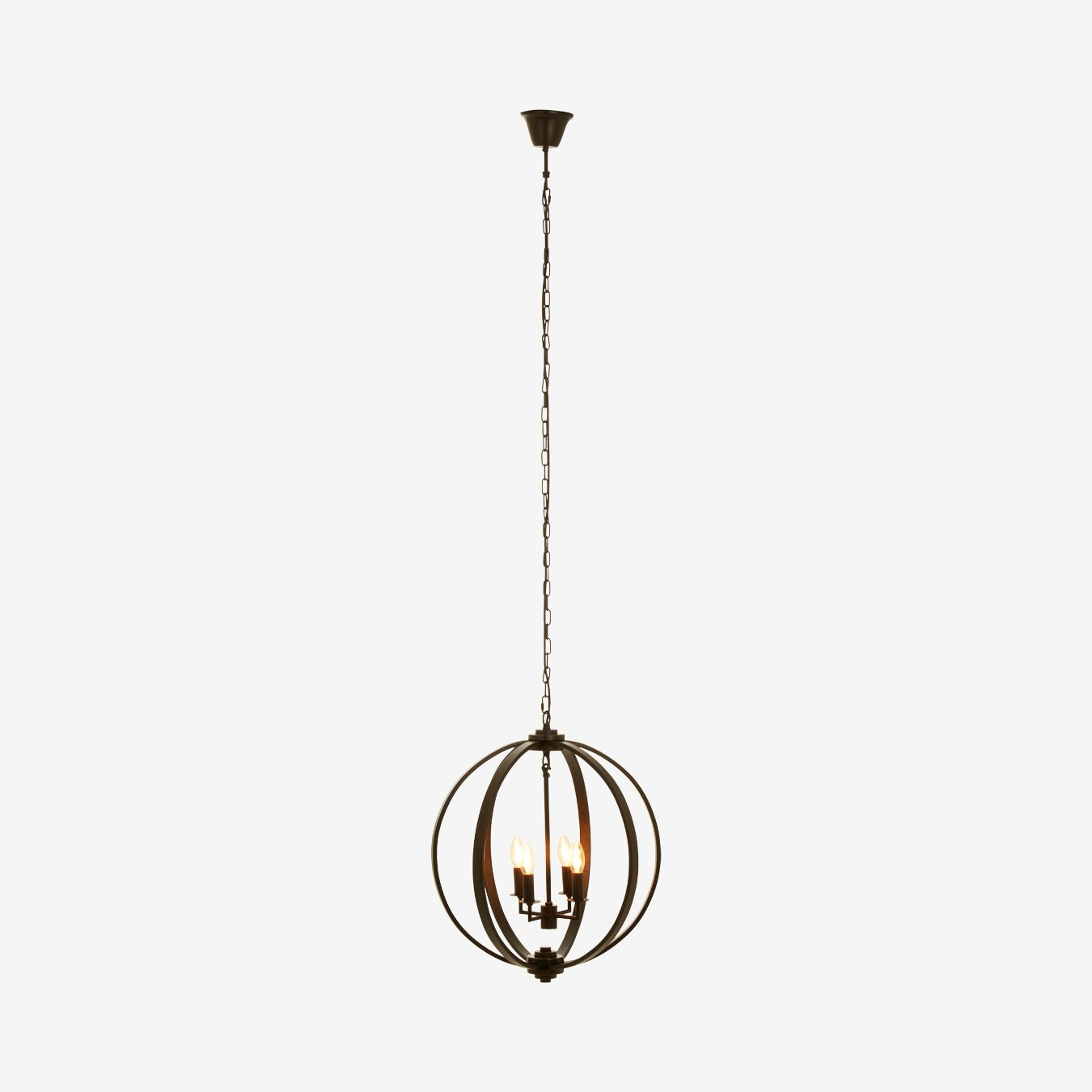 Censer Pendant Light - Black Metallic - Iron by Fifty Five South