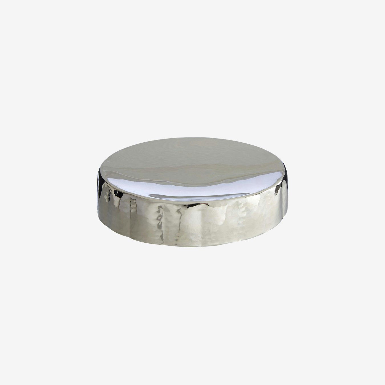 Hammered Effect Soap Dish - Nickel - Stainless Steel by Fifty Five South