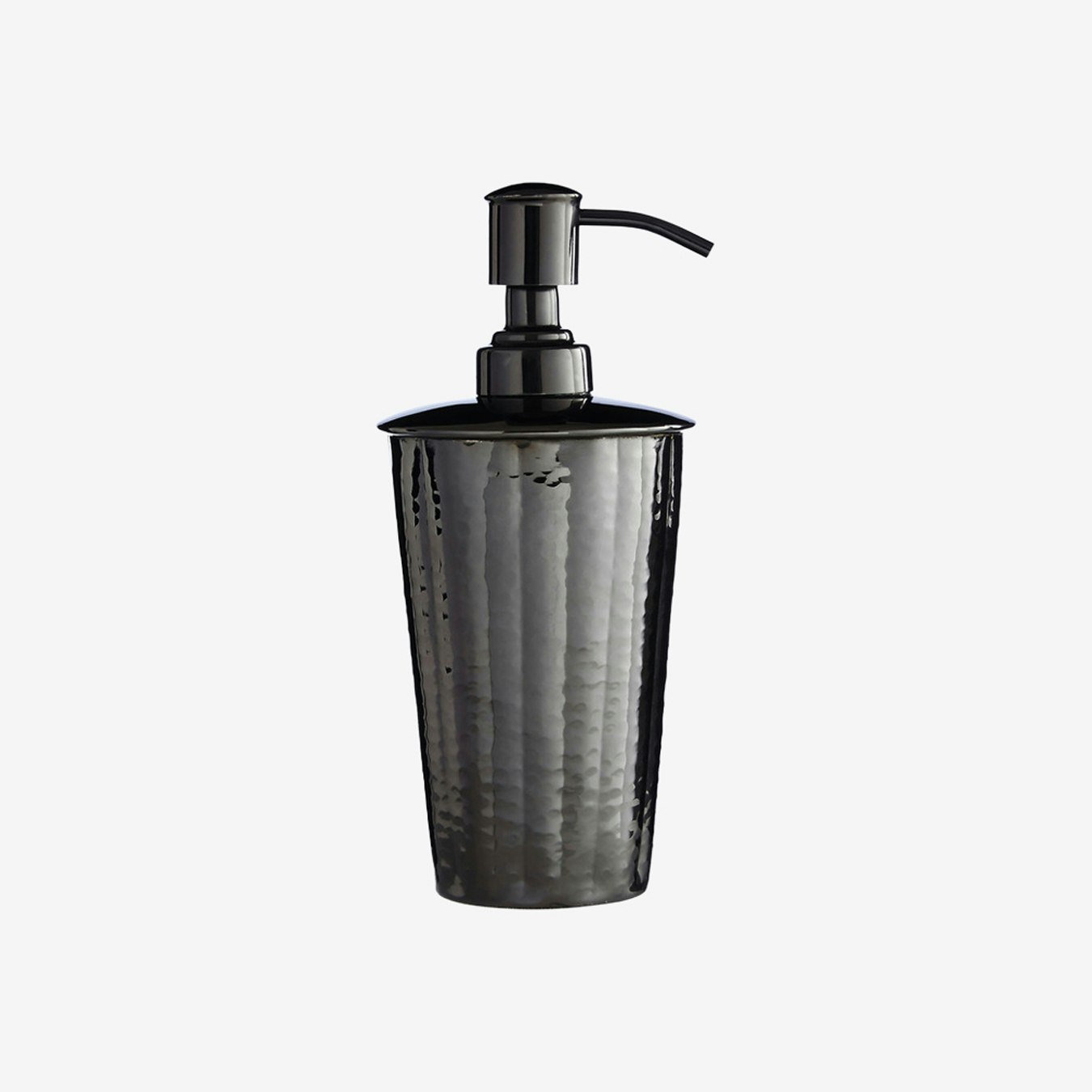 Hammered Effect Lotion Dispenser - Black Nickel - Stainless Steel by Fifty Five South