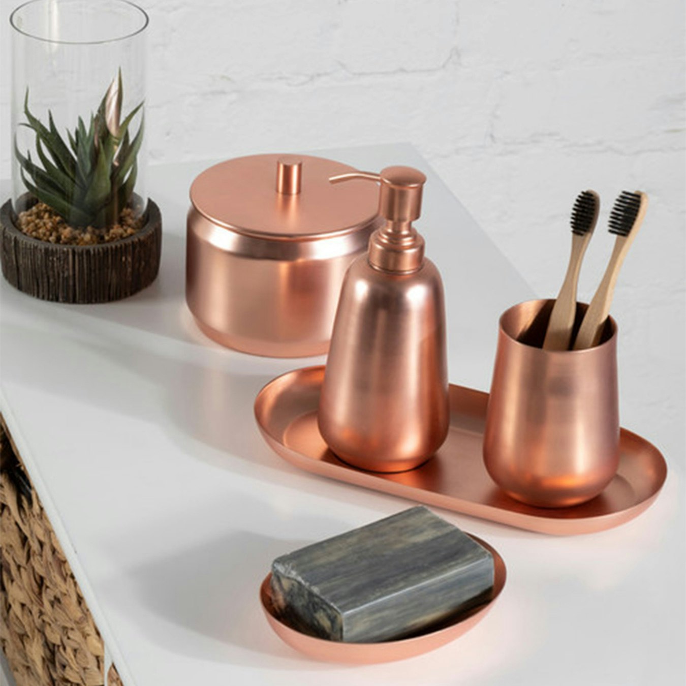 Madison Shine Soap Dish - Copper - Stainless Steel by Fifty Five South