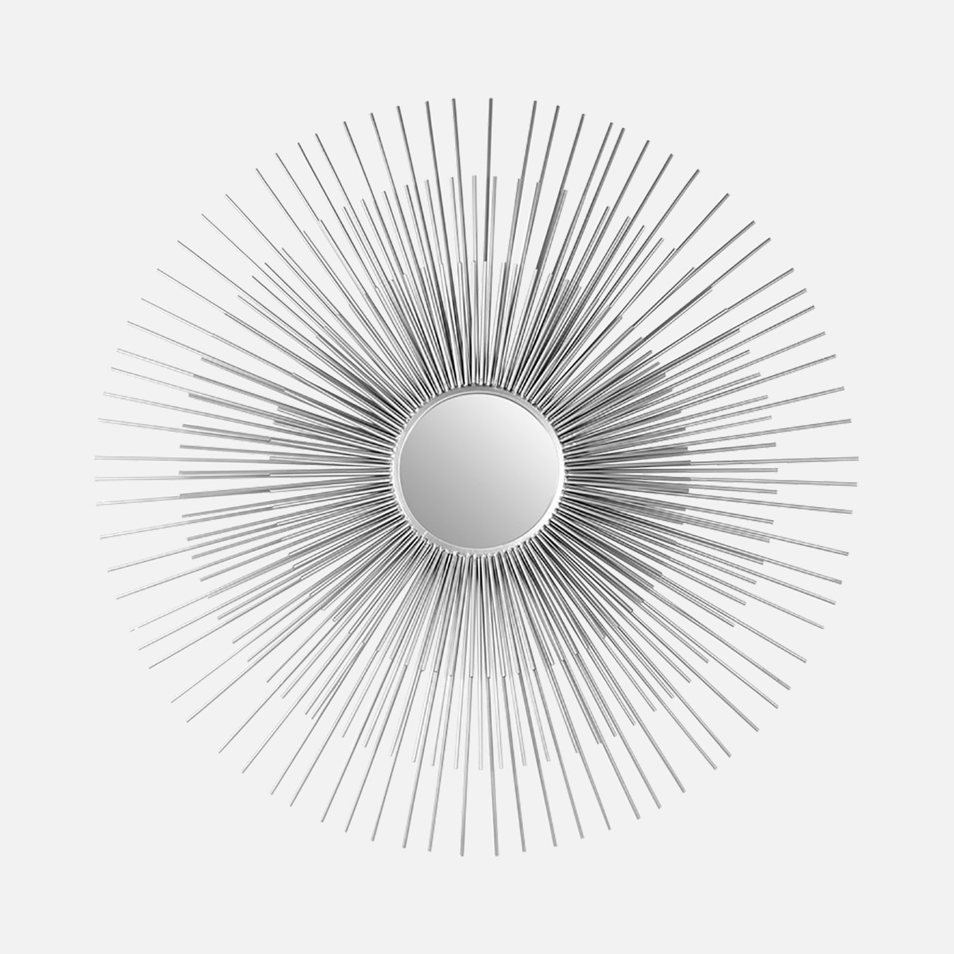 Cristi Sunburst Wall Mirror - Silver by Fifty Five South
