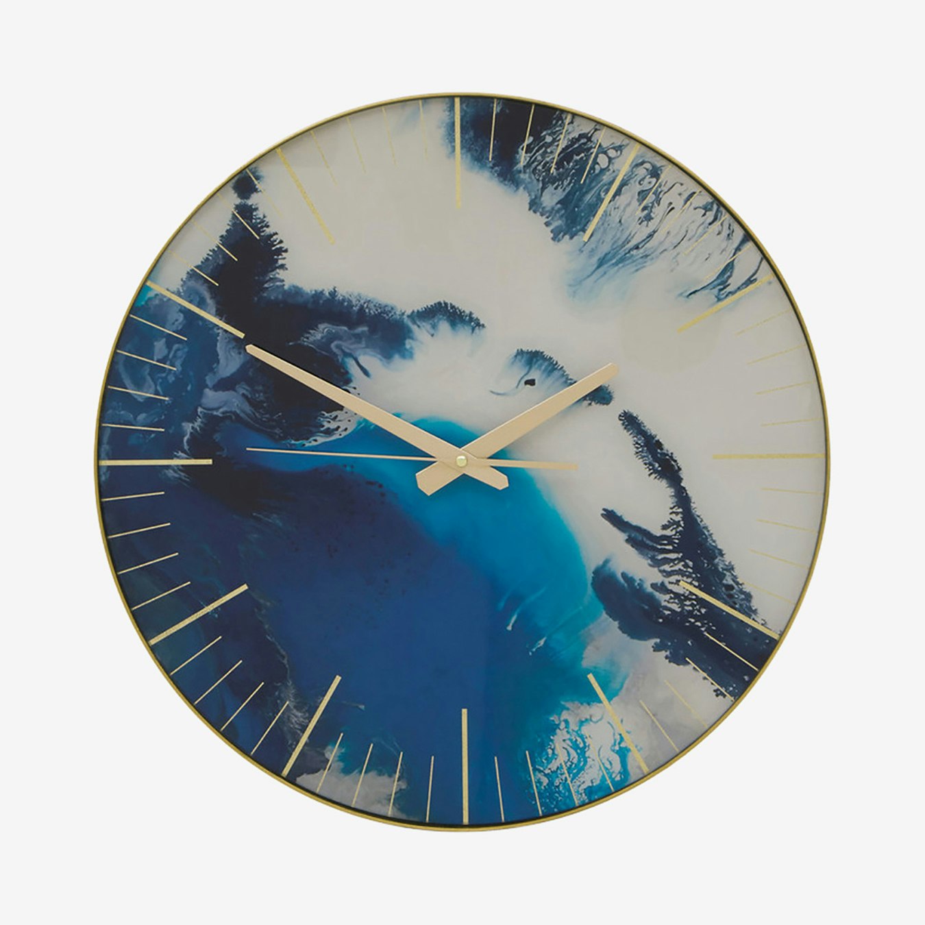 Celina Round Wall Clock - Blue by Fifty Five South