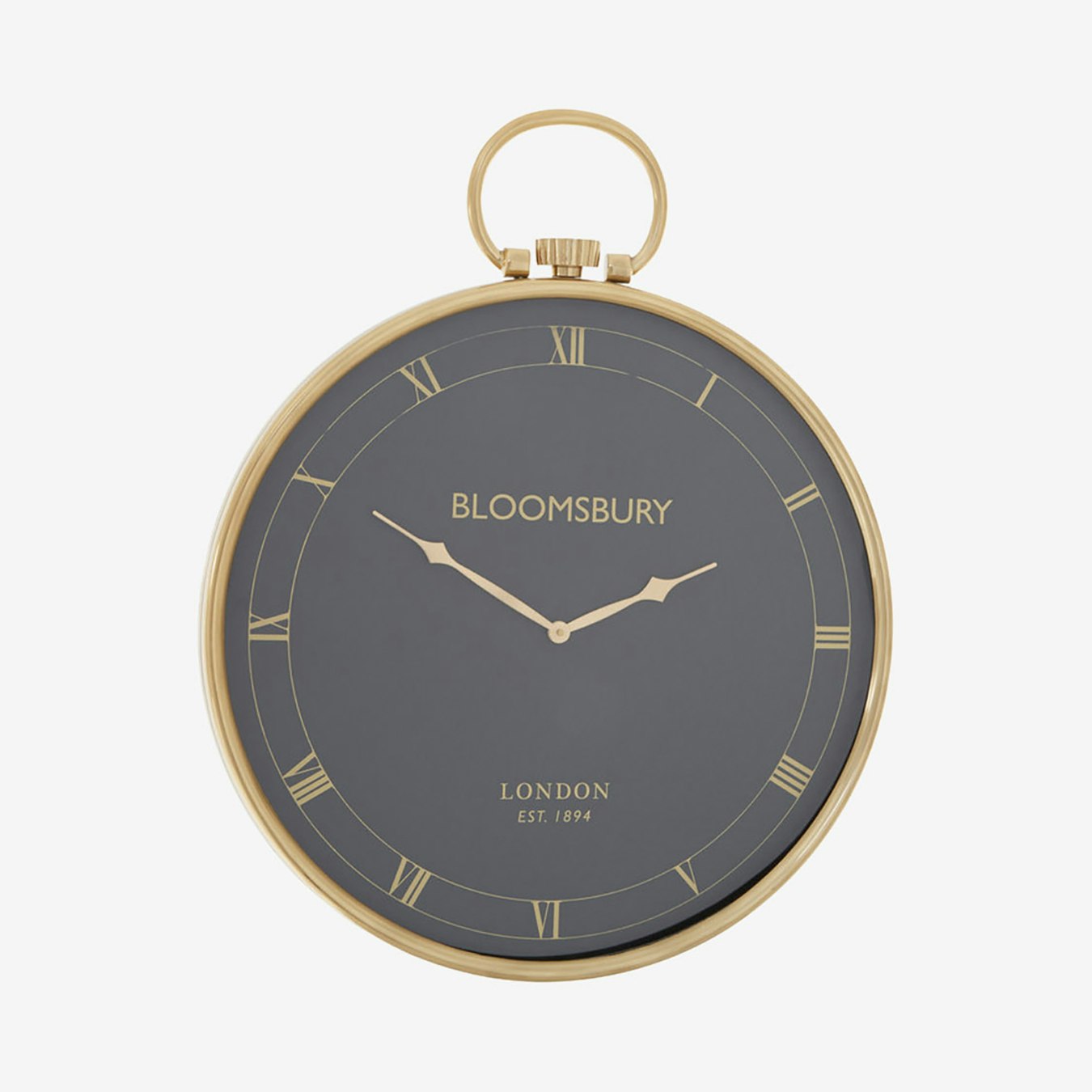 Mateo Pocket Wall Clock - Black / Gold by Fifty Five South