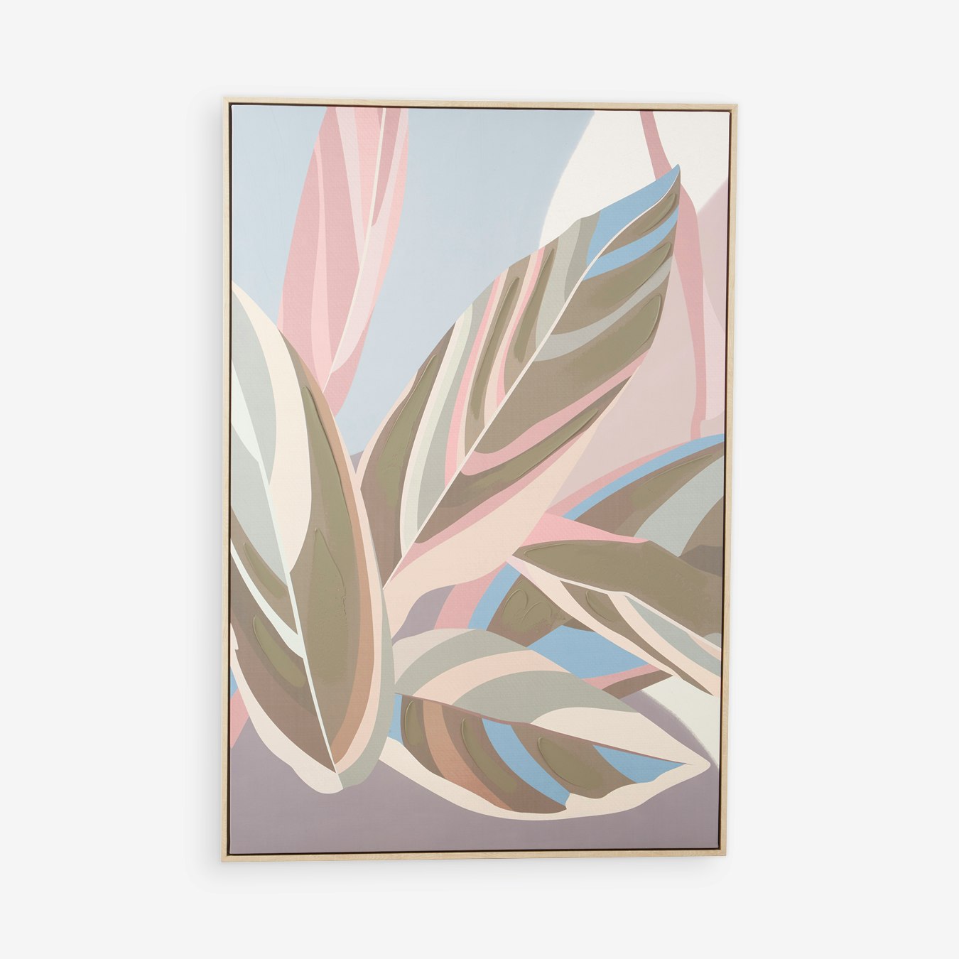 Astratto Oil Painting Leaves Wall Art Canvas by Fifty Five South