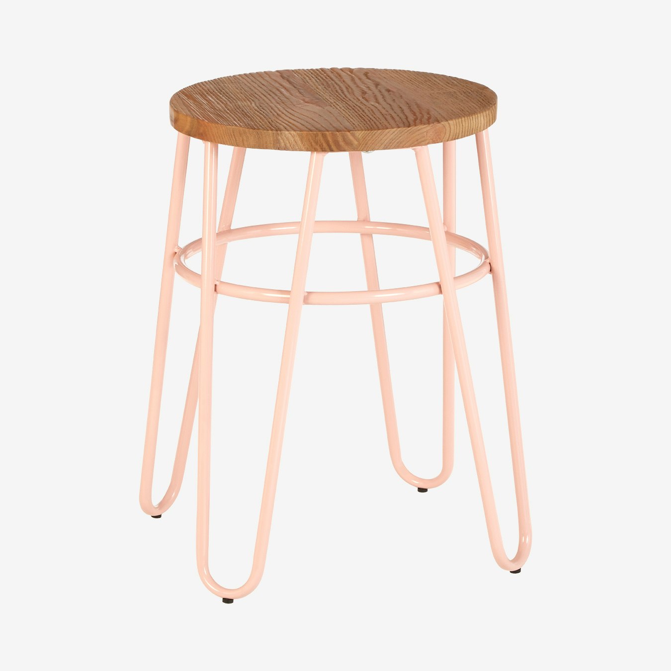 District Hairpin Stool - Pink by Fifty Five South