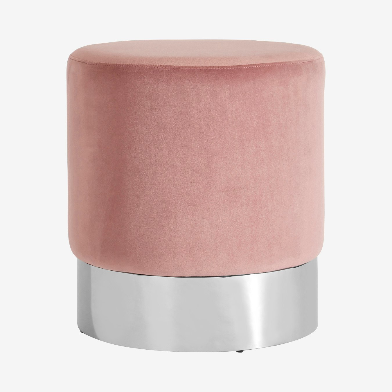 Vogue Round Stool - Pink by Fifty Five South