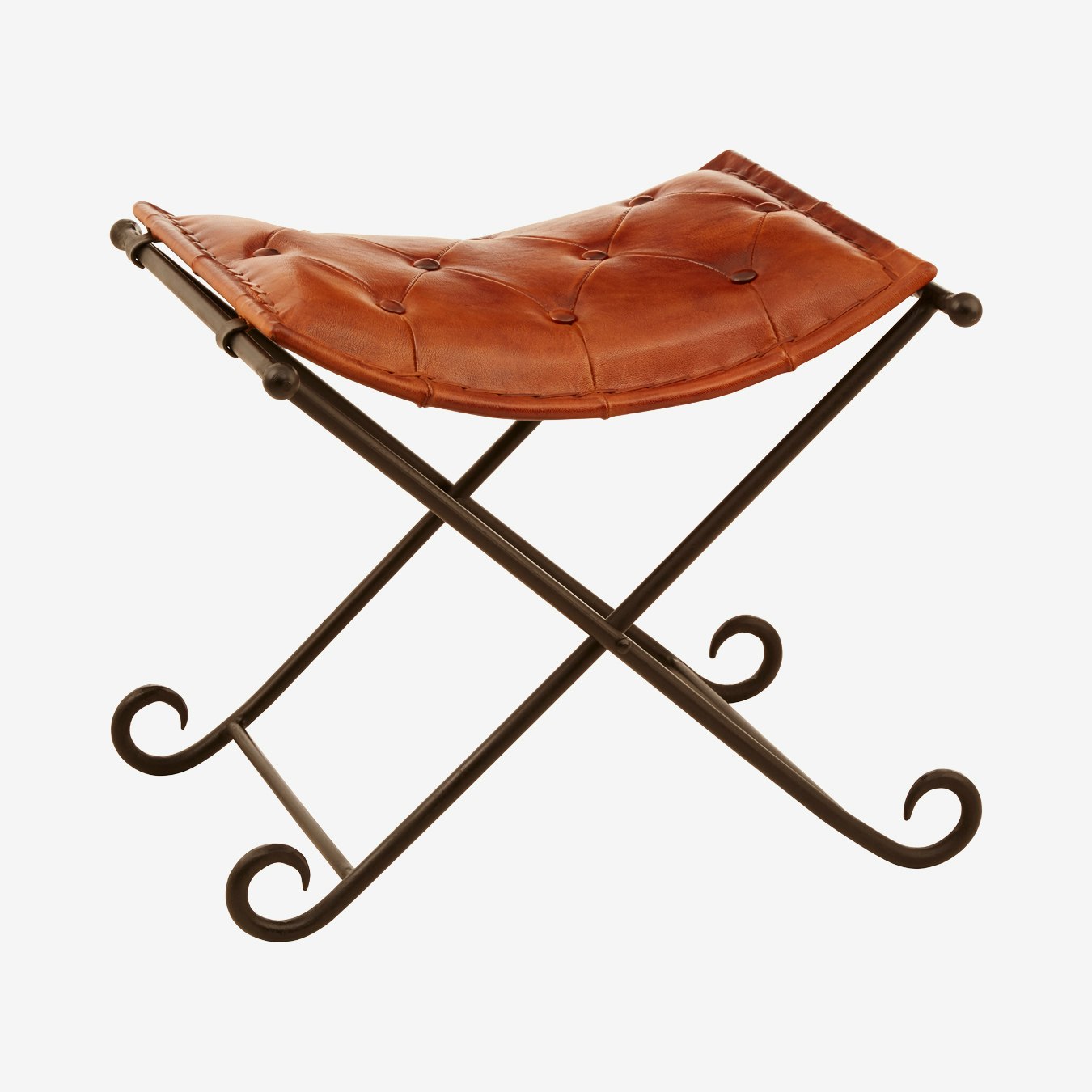 Buffalo Folding Stool - Tan by Fifty Five South