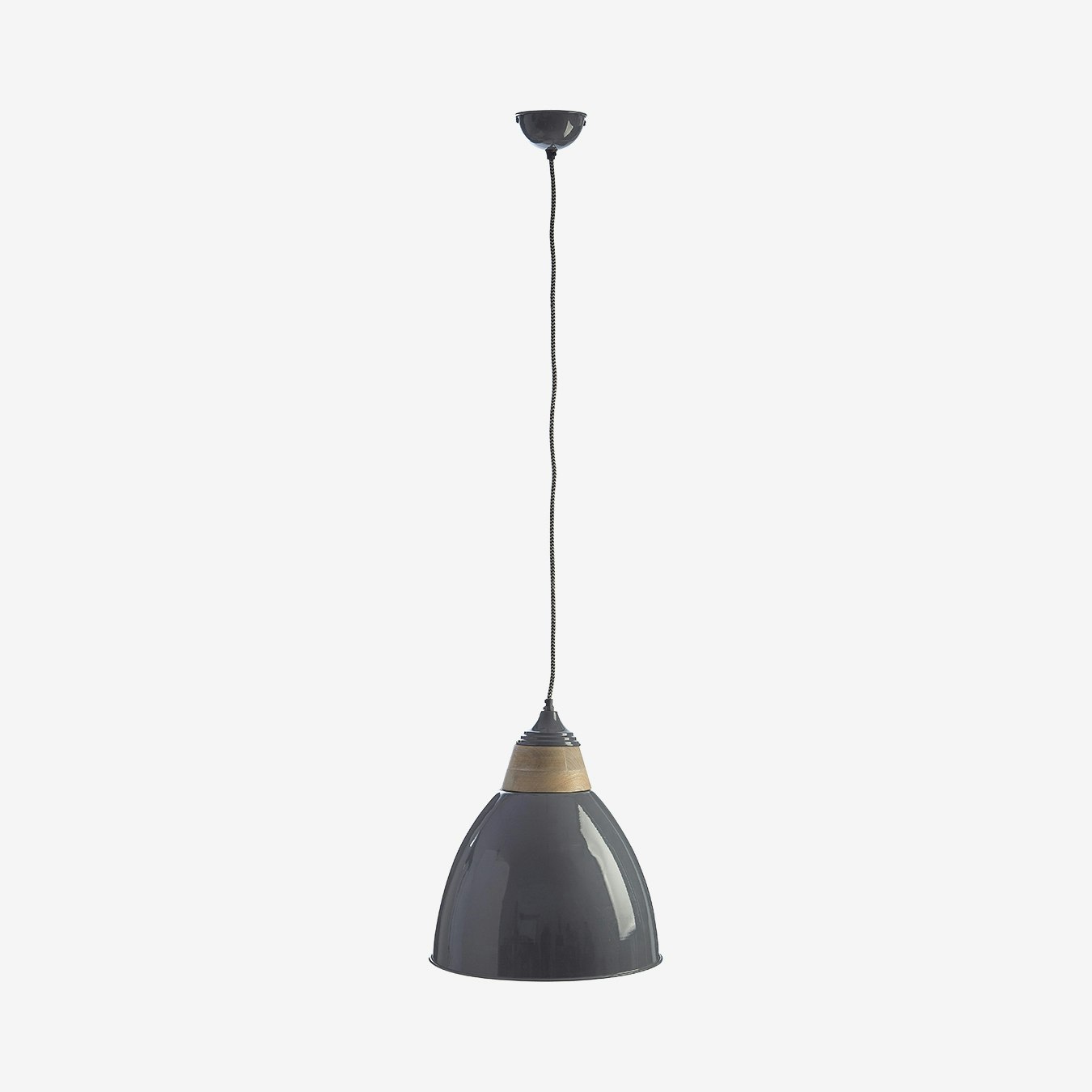 Oslo Semicircle Pendant Light - Grey by Fifty Five South