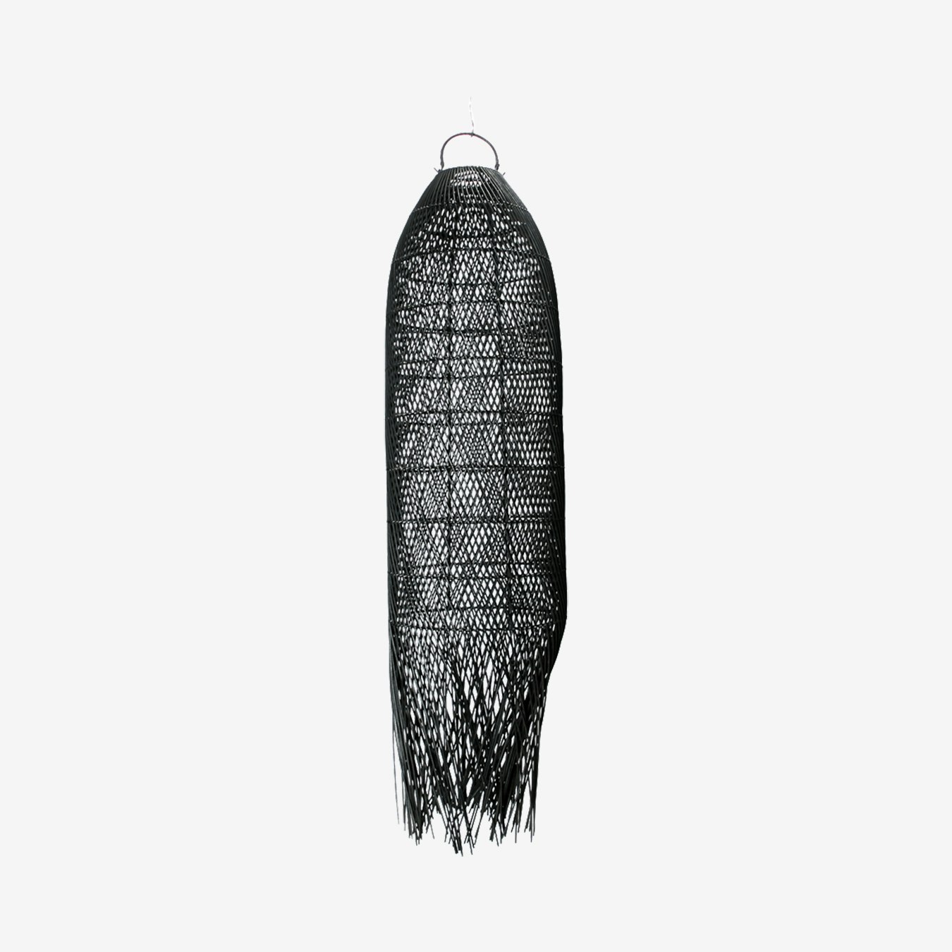 Squid Lamp Shade - Black - Rattan
