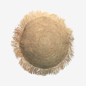 Round Cushion - Natural - Raffia