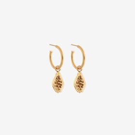 Papaya Hoop Earrings - Gold