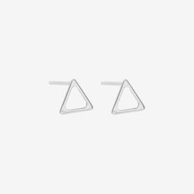 Kubik Triangle Studs - Silver