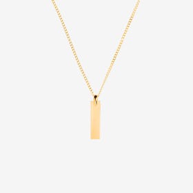 Kubik Rectangular Necklace - Gold