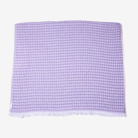 Bruges XL Bath Towel - Liliac/White