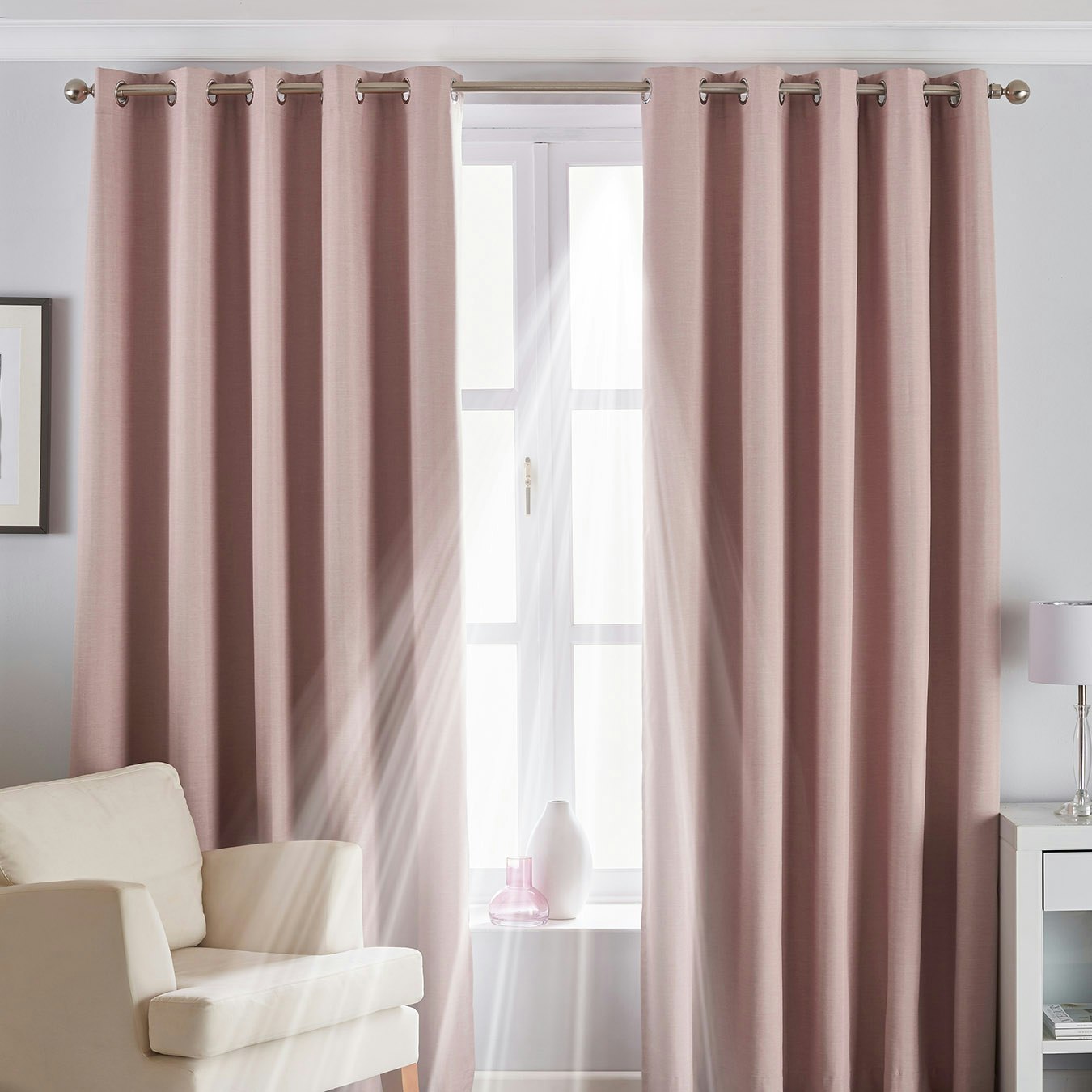 Twilight Curtains - Blush by Riva Home