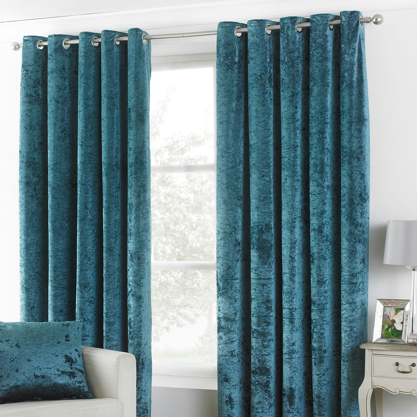 Verona Curtains - Teal by Riva Home