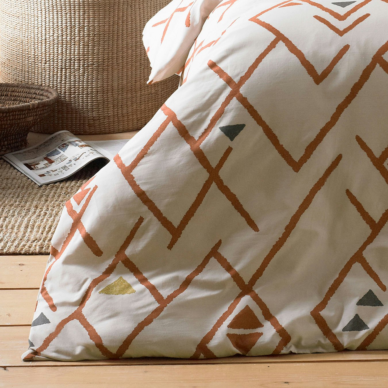 Inka Duvet Set - Brick by Riva Home