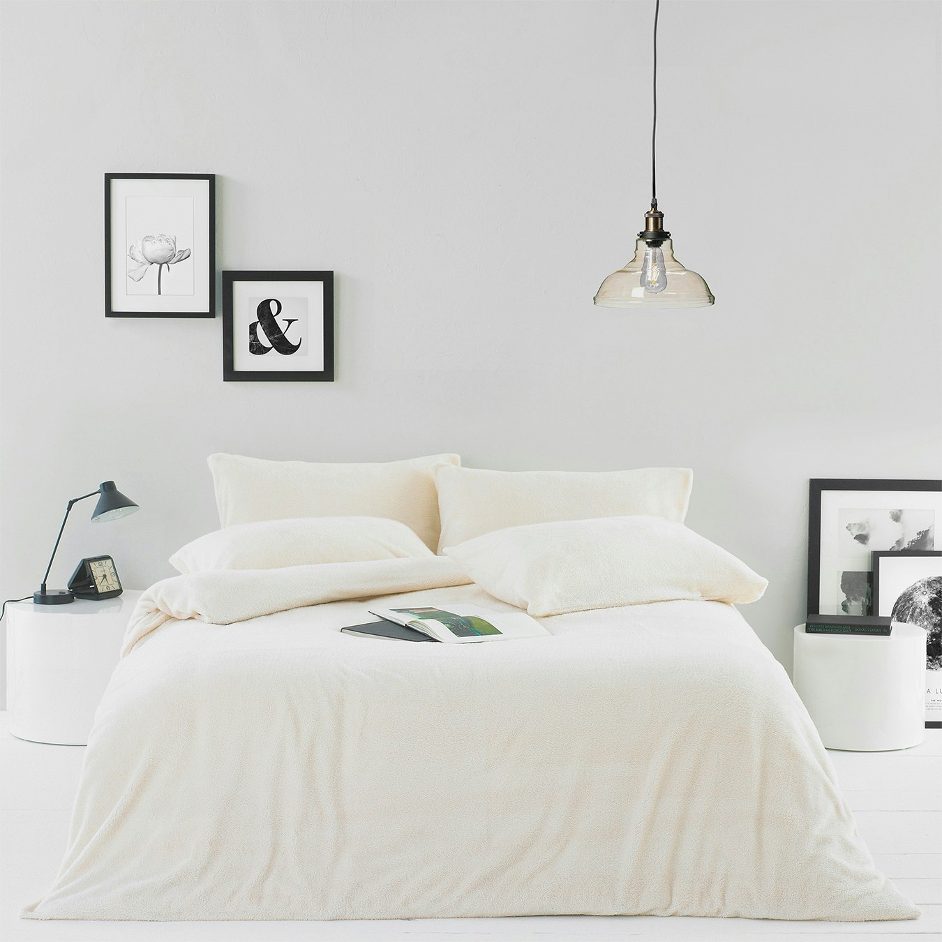 Sherpa Duvet Set - Snow by Riva Home