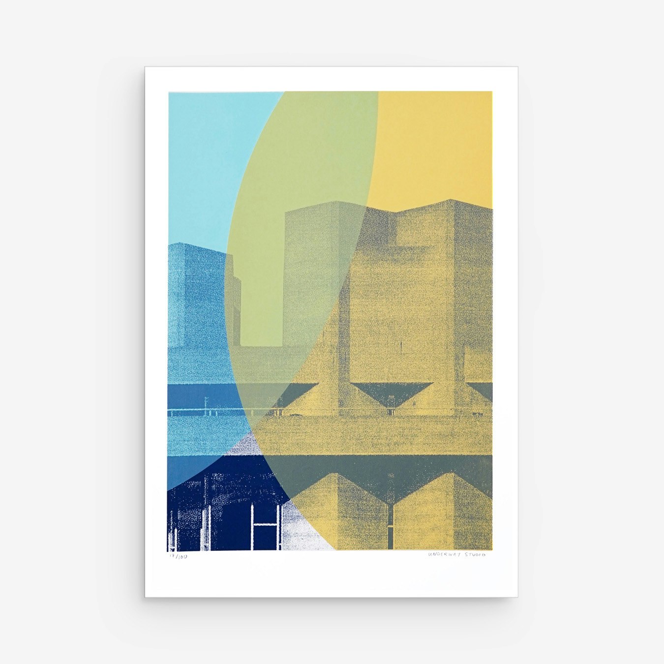 Brutal Forms II - Screen Print by Underway Studio