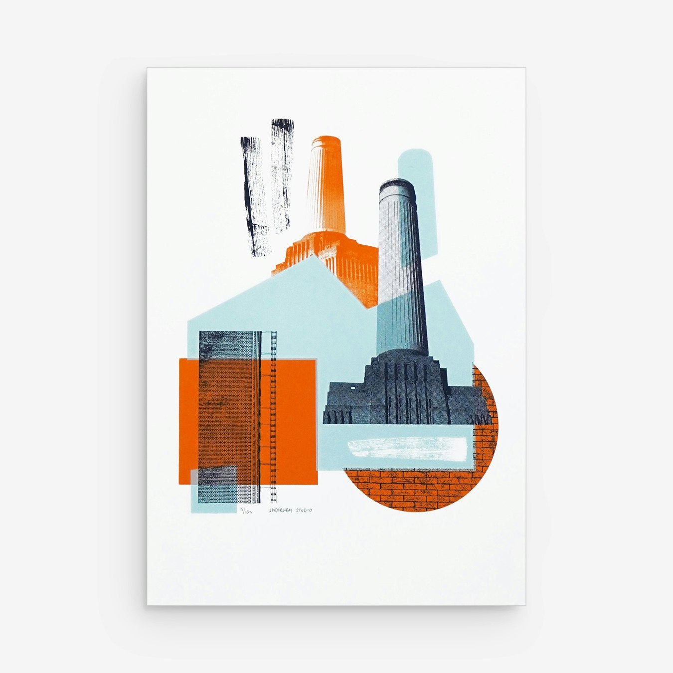 Brutal Forms VII - Screen Print by Underway Studio