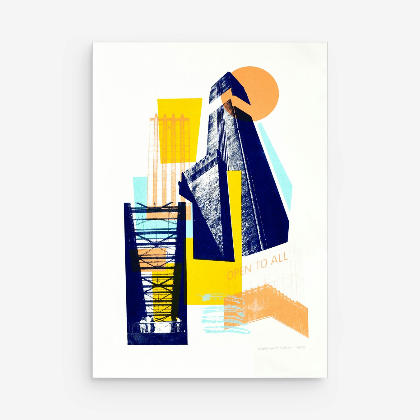 Tate Boiler House - Screen Print by Underway Studio