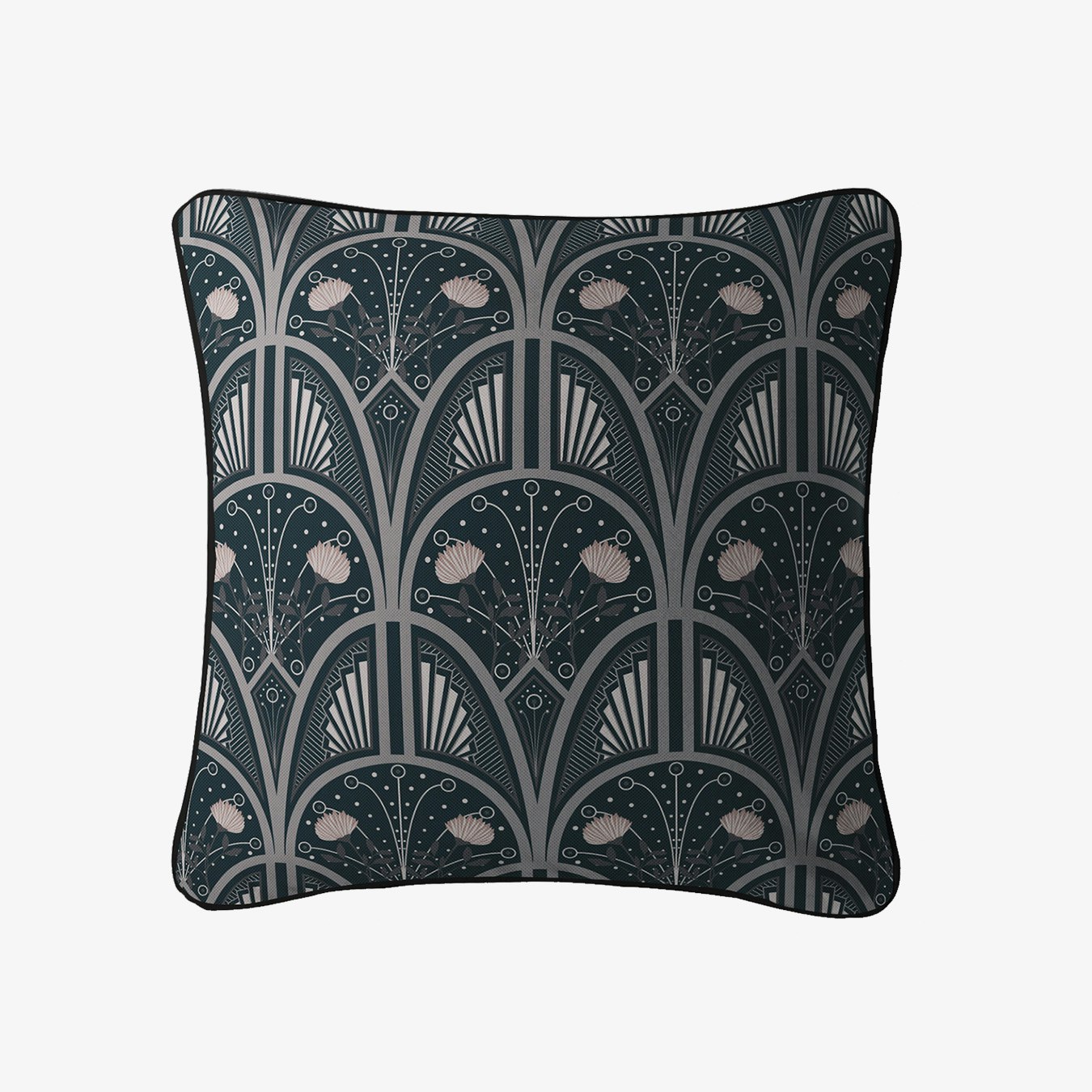 Ornate Cushion - Blue by Keeler & Sidaway