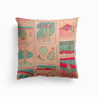 Travel Postcards Cushion