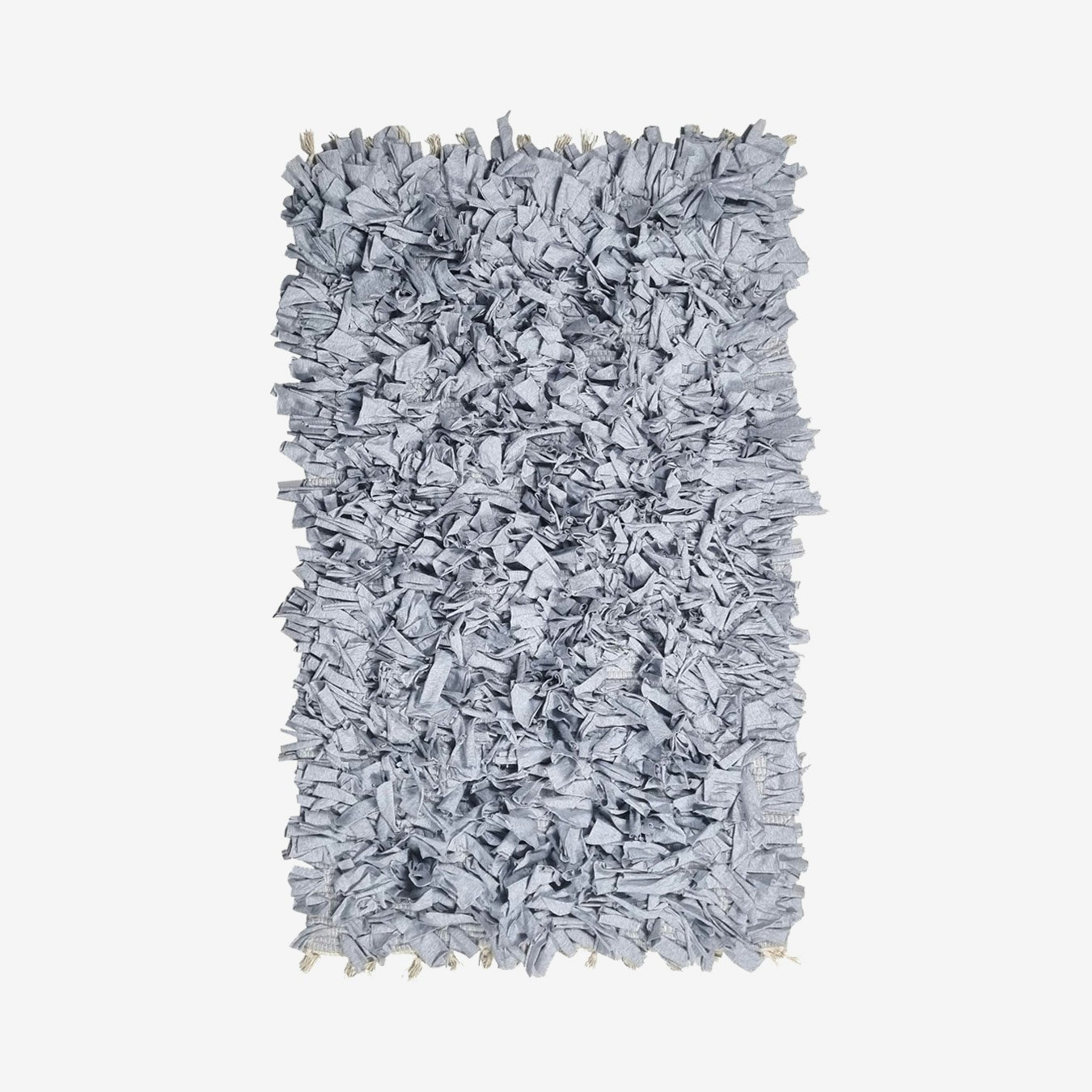 Handloom Shaggy Area Rug - Grey by Absolutely Natural Lifestyle