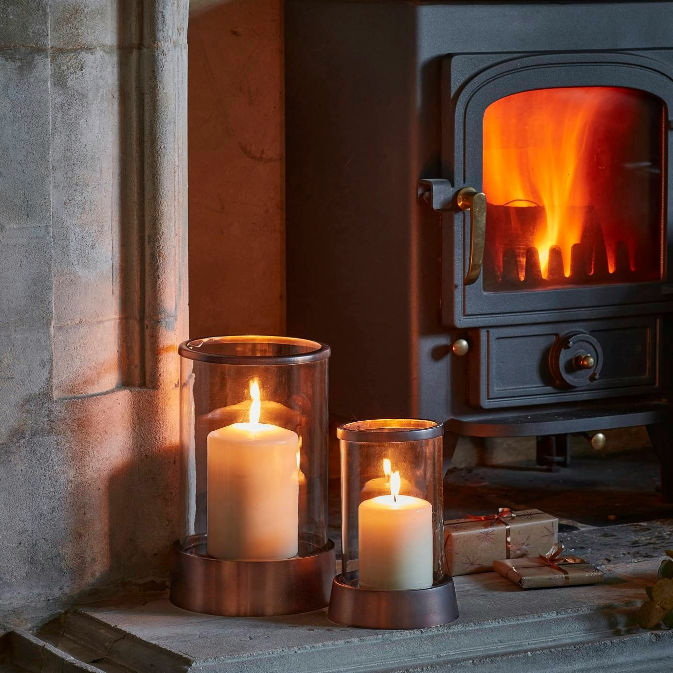 Hampton Hurricane Lantern - Copper by Ivyline