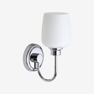 Casen Bathroom Sconce - Iron / White