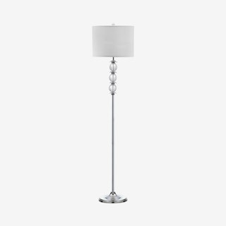 Riga Floor Lamp - Clear / White