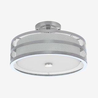 Greta Veil Ceiling Lamp - Chrome