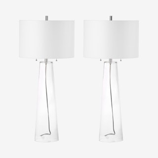 Myrtle Table Lamps - Clear - Set of 2