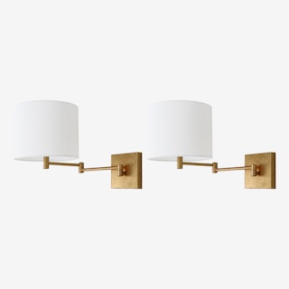 Lillian Wall Sconces - Gold - Set of 2