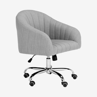 Themis Swivel Office Chair - Grey / Chrome