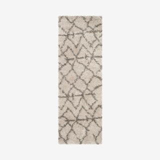 Belize Woven Runner Rug - Taupe / Grey - Abstract