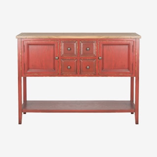 Charlotte Storage Sideboard - Egyptian Red / Oak
