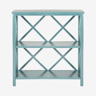 Liam 2-Tier Bookcase - Slate Teal