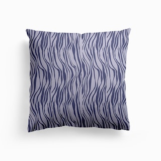 Lilac Zebra Canvas Cushion