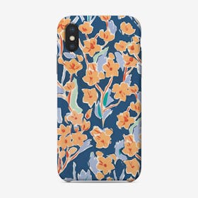 Peach Floral Phone Case