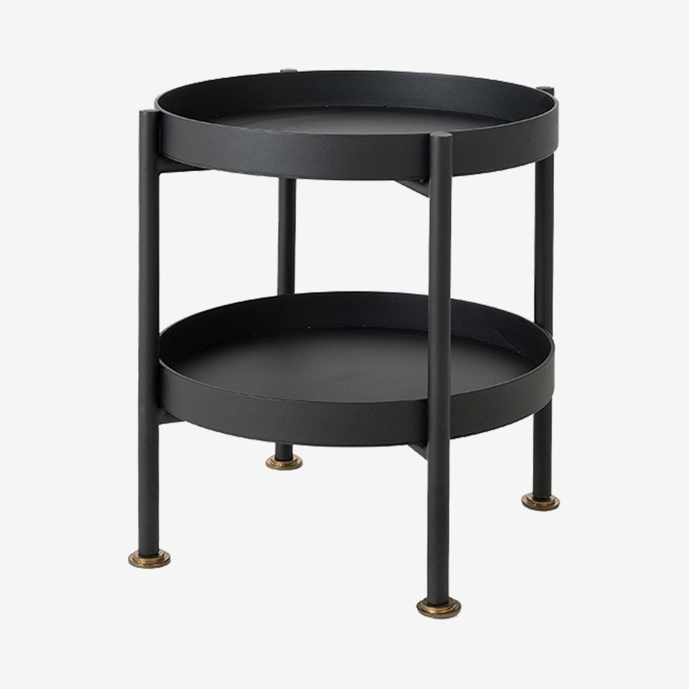 Hanna 40-2F Coffee Table - Black by Custom Form