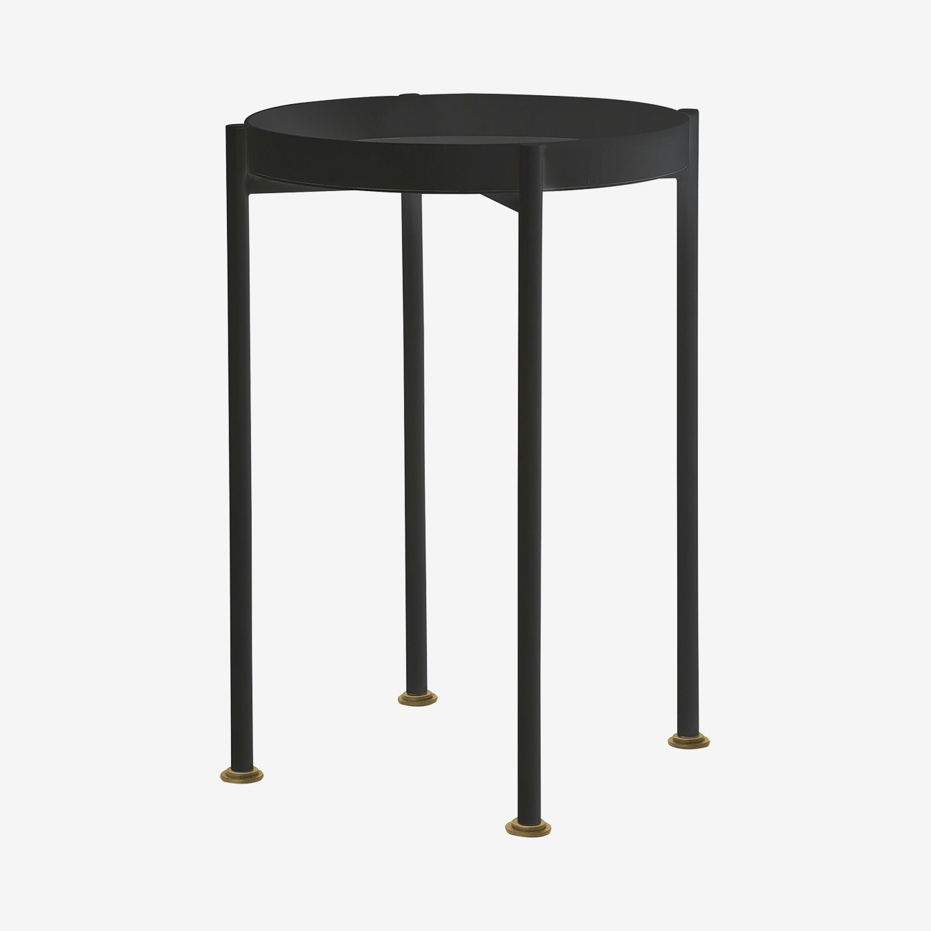 Hanna 40-1F Side Table - Black by Custom Form
