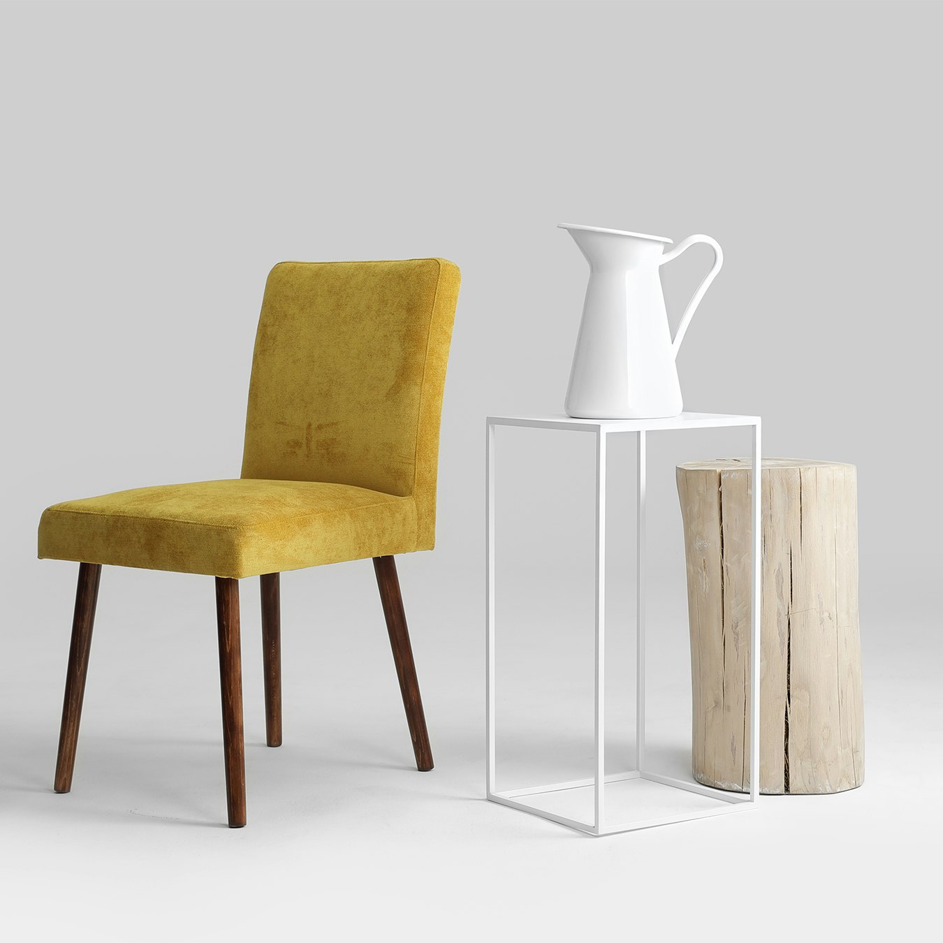 Tensio 30 Coffee Table / Side Table - White by Custom Form