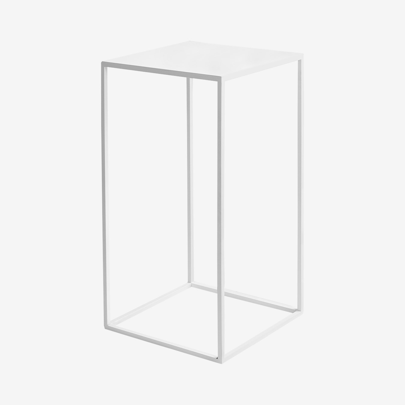 Tensio 30 Coffee Table / Side Table - White by Custom Form