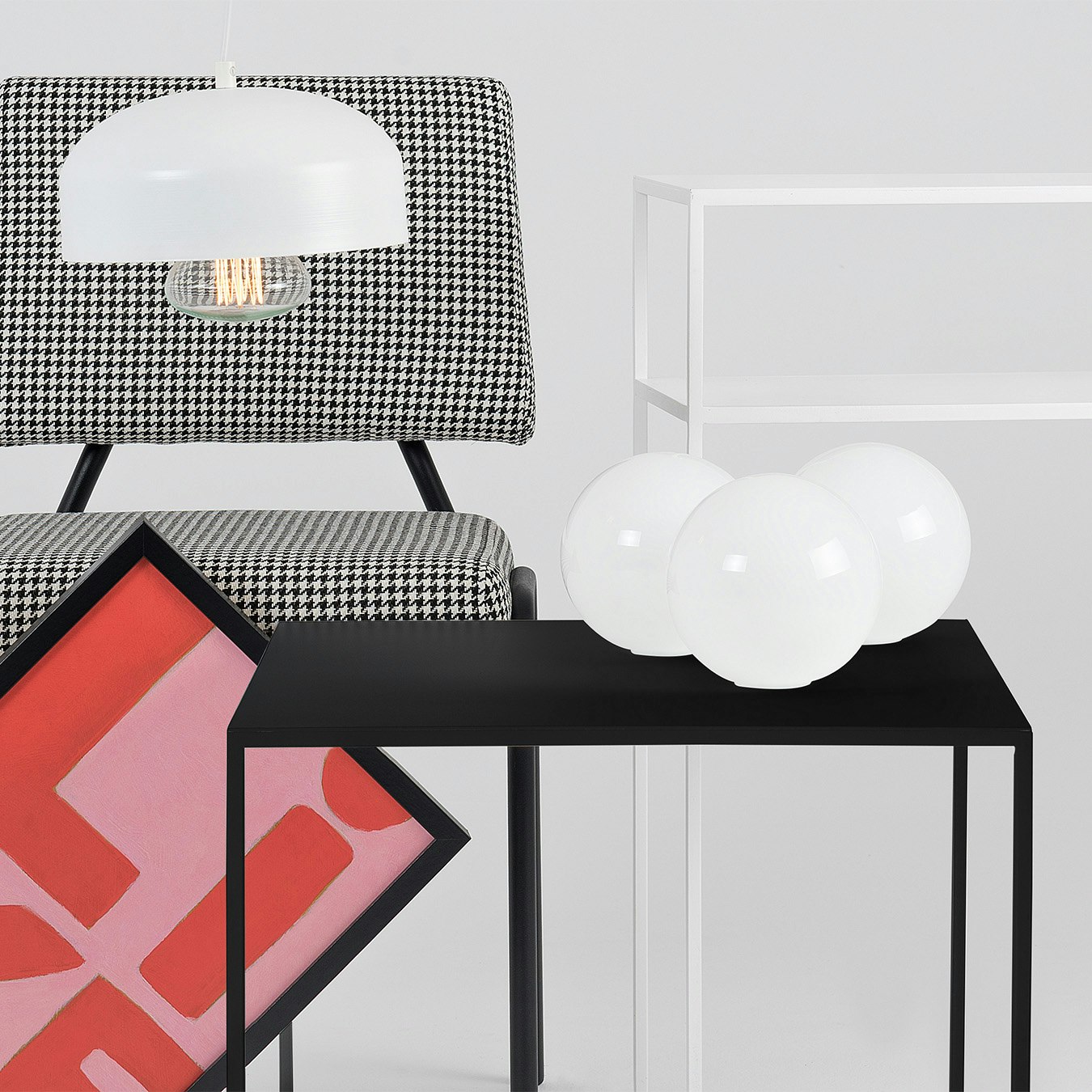 Tensio 50 Coffee Table - Black by Custom Form