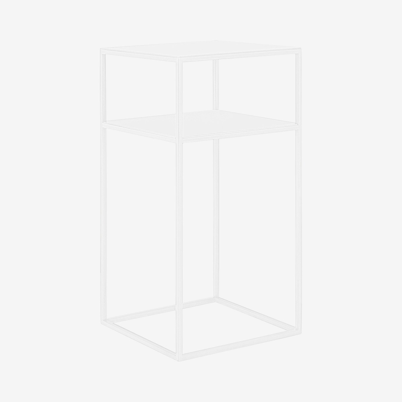 Tensio 30 2-Floor Coffee Table - White by Custom Form