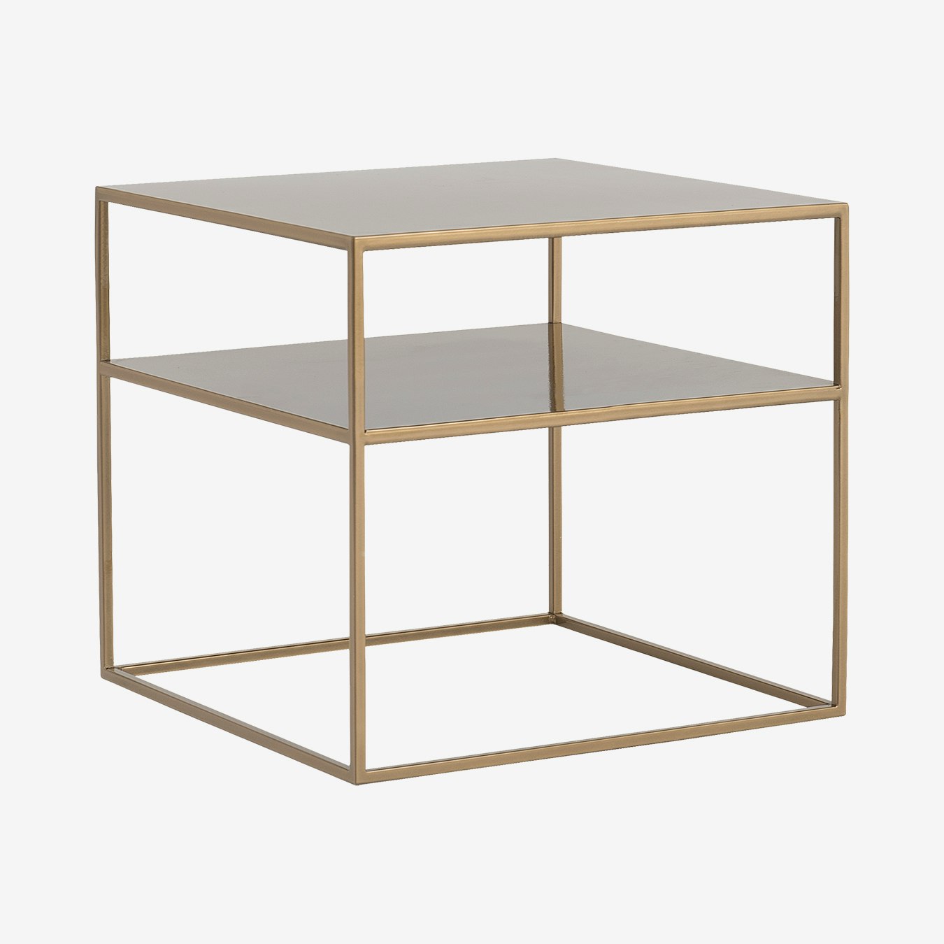 Tensio 50 2-Floor Coffee Table - Gold by Custom Form