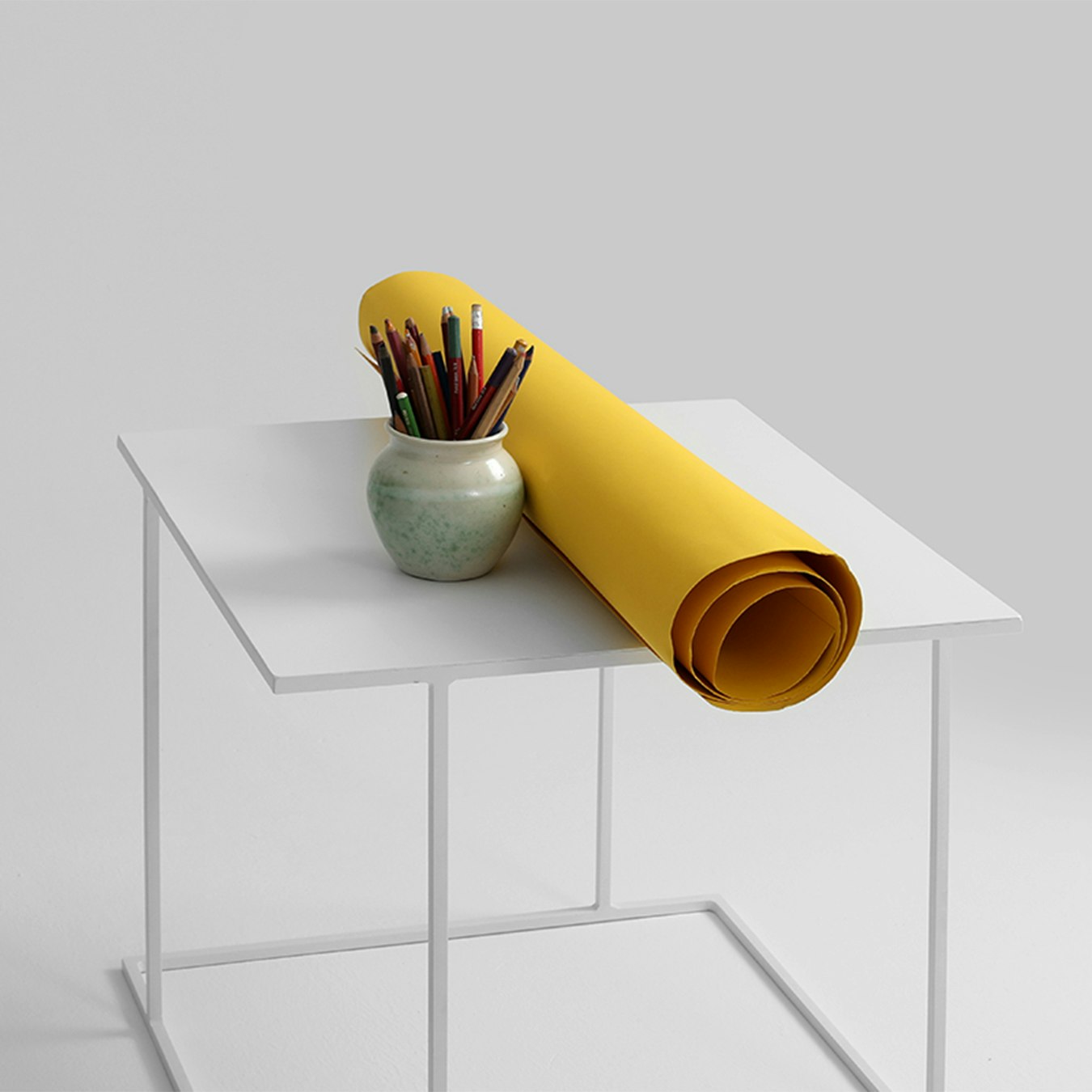 Walt 50 Coffee Table - White by Custom Form