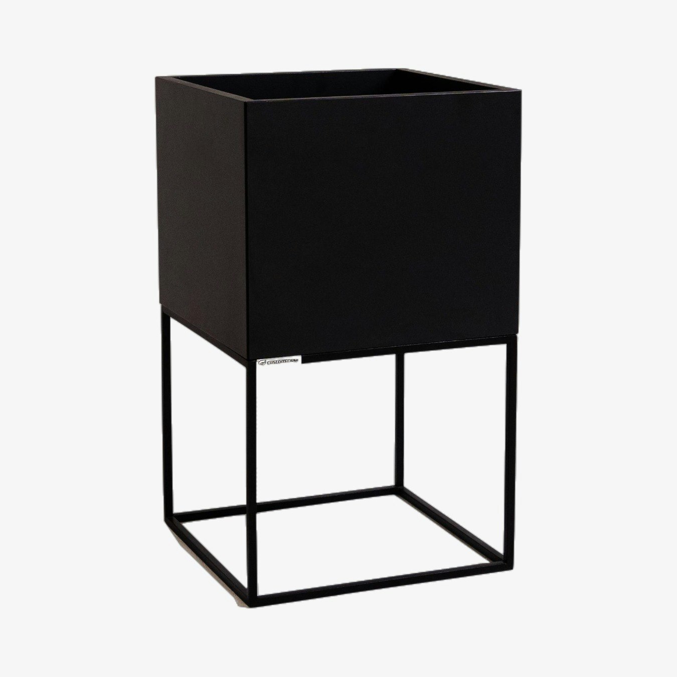 Palmus Short Flower Pot - Black by Custom Form